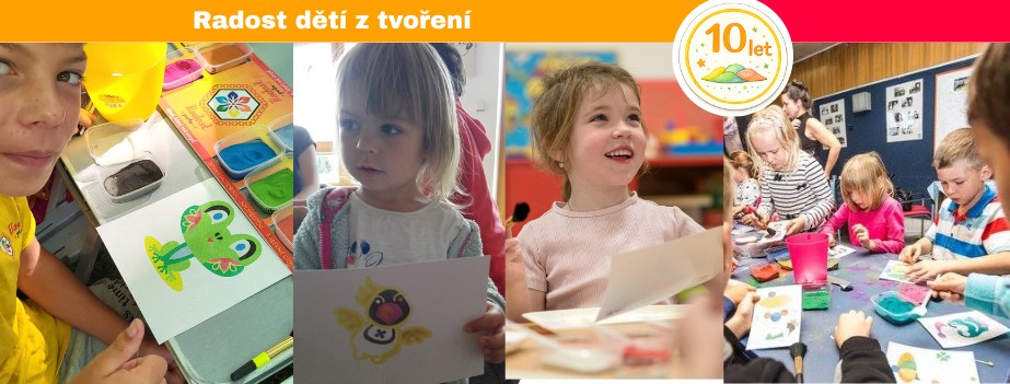 radost deti z tvoreni barevnym piskem